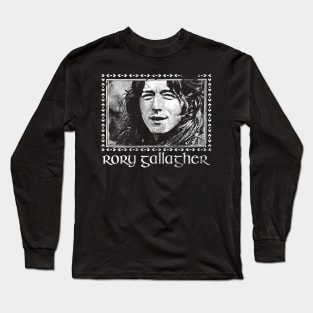 Rory Gallagher /// Faded Vintage Style Fan Design Long Sleeve T-Shirt